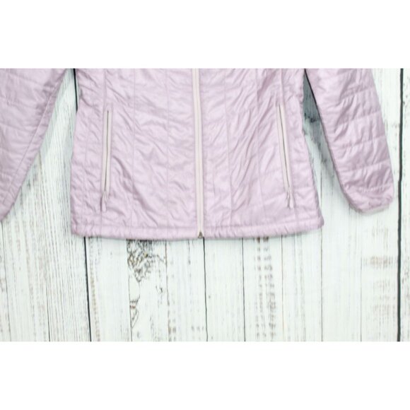 LL Bean Primaloft Packaway Hooded Jacket Vintage Lavender Size Medium - Picture 3 of 10